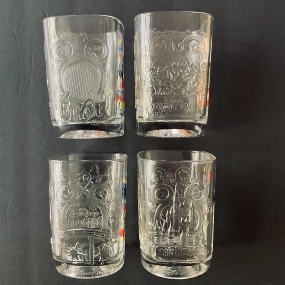 VINTAGE Disney MCDonalds 2000 Anniversary Set of 4 Glasses NWOT - Picture 8 of 11